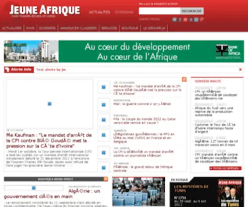 Developper-Jeuneafrique.com(Le premier site d'information et d'actualité sur l'Afrique) Screenshot
