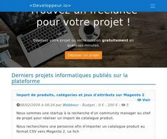 Developpeur.io(Trouvez un freelance comp) Screenshot