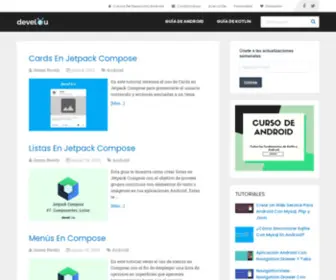 Develou.com(Es un sitio web dedicado a la programación Android) Screenshot