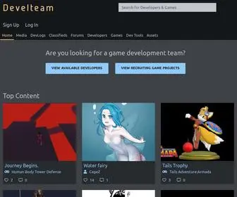 Develteam.com(Game developer community) Screenshot