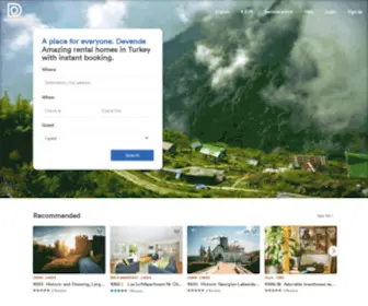 Devende.com(Vacation Rentals) Screenshot