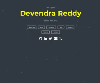 Devendra.me(The world of Devendra Reddy. Devendra Reddy) Screenshot