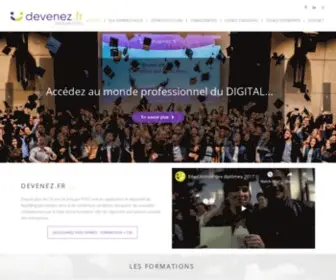 Devenez.fr(Devenez, Le Reskilling By Fitec) Screenshot