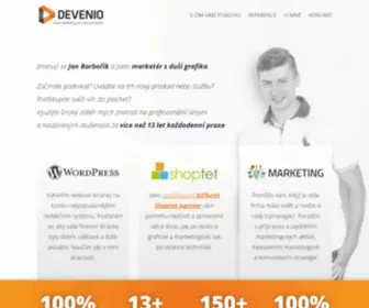 Devenio.cz(Svěží marketing pro vaše podnikání) Screenshot
