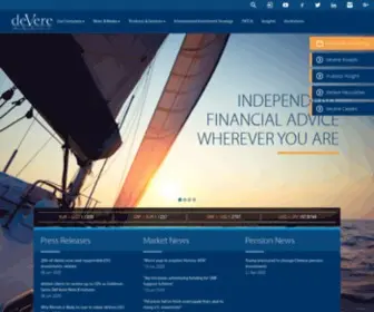 Devere-Group.com(DeVere Group) Screenshot