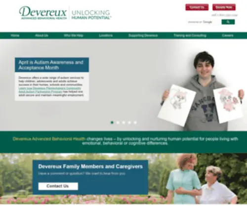 Devereuxpa.org(Devereux Advanced Behavioral Health Pennsylvania) Screenshot