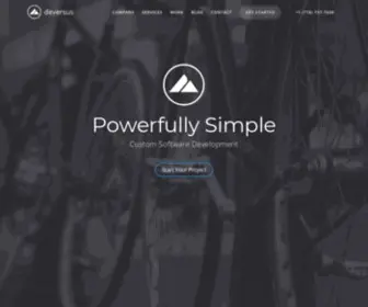Deversus.com(Custom Software and Web Application Development company) Screenshot