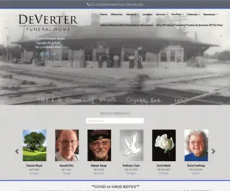 Deverterfuneralhome.com(DeVerter Funeral Home) Screenshot