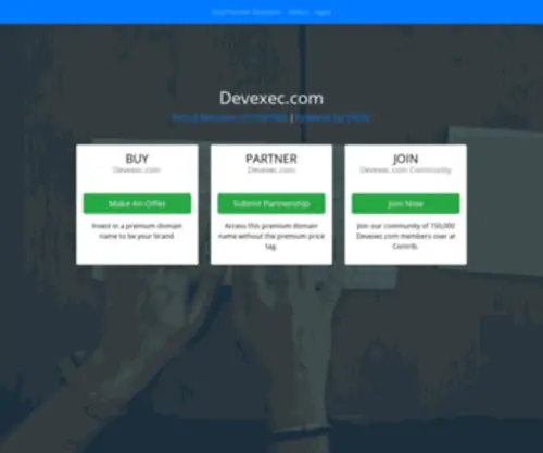 Devexec.com(The Leading Blockchain Venture Platform for Digital Assets) Screenshot