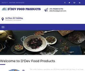 DevFoodproducts.com(D'Dev Food Products) Screenshot