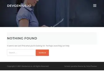 Devgenius.io(DevGenius) Screenshot