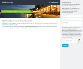 Dev.hamburg(Die Domain steht zum Verkauf) Screenshot