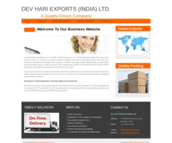 Devhariexports.com(Dev Hari Exports (India) Ltd) Screenshot