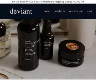 Deviantskincare.com(Functional Skincare) Screenshot