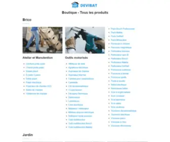 Devibat.com(Bienvenue sur la boutique officielle Devibat) Screenshot