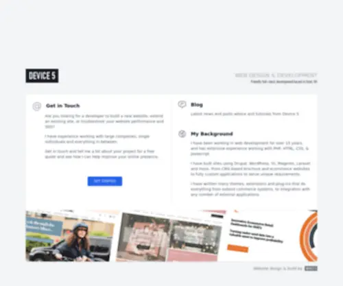 Device5.co.uk(Device 5 // Website Design & Development) Screenshot