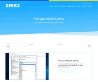 Devicehunt.com(Find unknown devices using a vendor and device ID) Screenshot