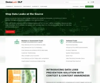 Devicelock.com(Data Loss Prevention (DLP) Software) Screenshot