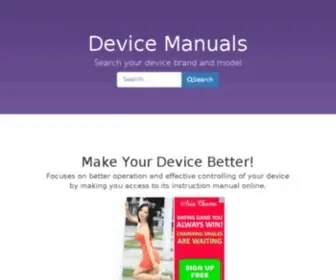 Devicemanuals.com(Owner's Manual) Screenshot