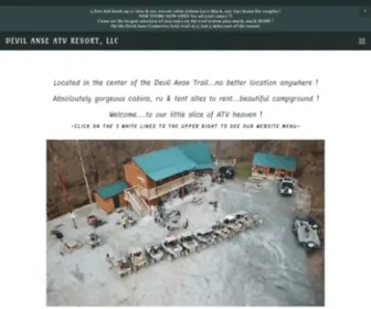 Devilanseatvresort.com(Devil Anse ATV Resort) Screenshot