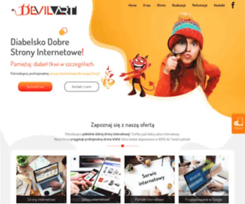 Devilart.pl(Strony internetowe dla firm) Screenshot