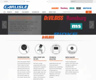 Devilbisseu.com(The Home for Professional Automotive Refinishing) Screenshot