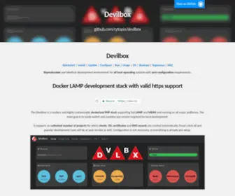 Devilbox.org(Devilbox website) Screenshot
