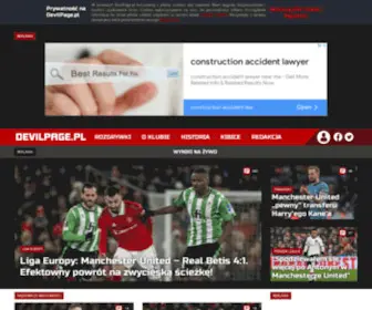 Devilpage.pl(Manchester United) Screenshot