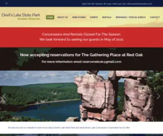 Devilslake.com(Baraboo Wisconsin) Screenshot