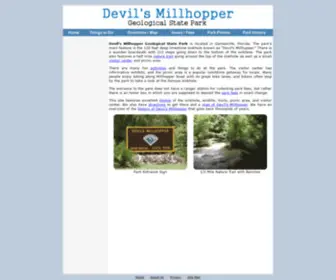 Devilsmillhopper.com(Devil's Millhopper Geological State Park) Screenshot