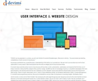 Devims.com(Web Designing Company Chennai) Screenshot