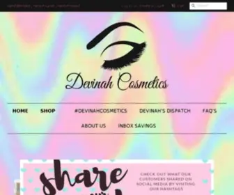 Devinah.com(Devinah Cosmetics) Screenshot