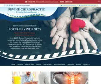 Devinechiropractic.com(Chiropractor Beaverton) Screenshot