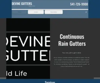 Devinegutters.com(Continous Gutters) Screenshot