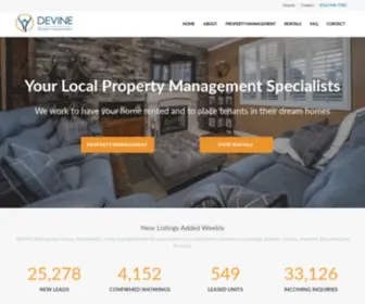 Devinerealty.com(Home Rentals for the Inland Empire Area) Screenshot