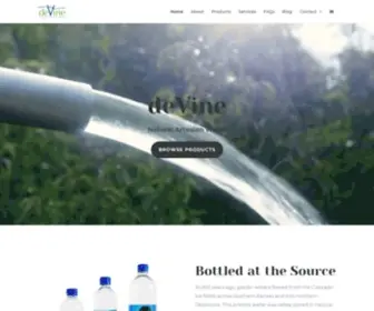 Devinewater.com(DeVine Water) Screenshot