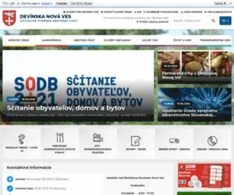 Devinskanovaves.sk(MČ BA Devínska Nová Ves) Screenshot