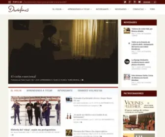 Deviolines.com(El lugar de los violinistas) Screenshot