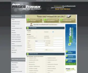 Devis-Pages-Travaux.fr(Devis Pages Travaux) Screenshot