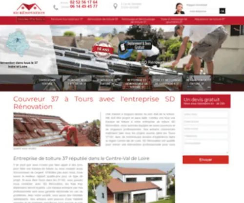 Devis-Toiture-37.fr(Couvreur à Tours dans 37 Centre) Screenshot