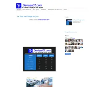 Devisesdz.com(Le Taux de change au jour le jour) Screenshot