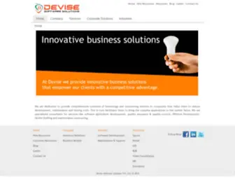 Devisesystems.com(Devise Software Solutions) Screenshot