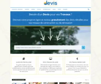 Devistravaux.org(Devis travaux en ligne gratuit) Screenshot