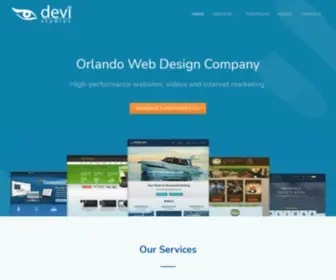 Devistudios.com(Orlando Web Design Company) Screenshot