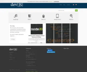 DevJS.eu(Blog about) Screenshot