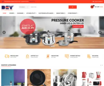 DevKitchenware.com.au(Dev Kitchenware) Screenshot