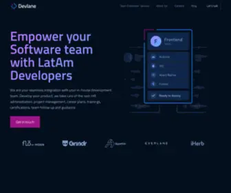 Devlane.com(LatAm Software Outsourcing Company) Screenshot
