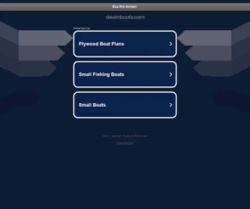 Devlinboats.com(Devlinboats) Screenshot
