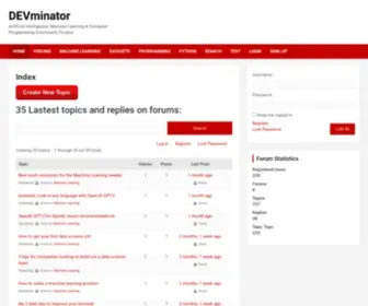 DevMinator.com(devminator) Screenshot