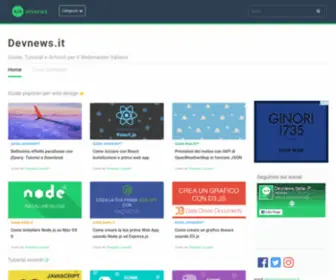 Devnews.it(Tutorials e Articoli per il Webmaster Italiano) Screenshot